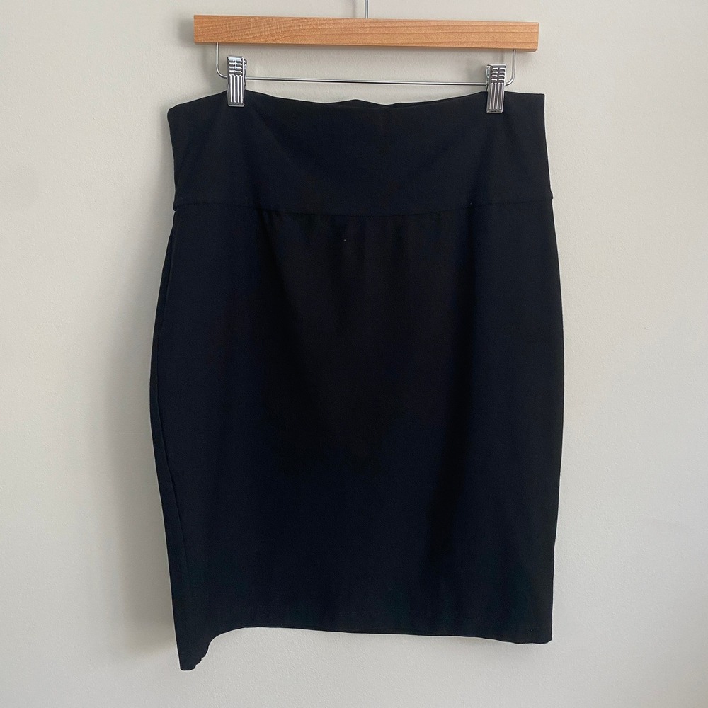 Eileen Fisher Jersey Knit Pencil‎ Skirt Womens Medium Stretch Career Office